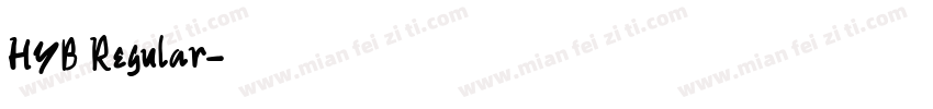 HYB Regular字体转换